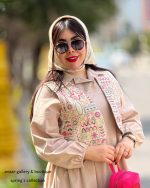 ست پیراهن و جلیقه طناز(کرم) - Image 2