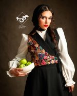 ست شومیز و دامن و وست ایماژ (مشکی) - Image 4