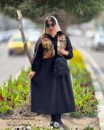 ست پیراهن و جلیقه طناز(مشکی)