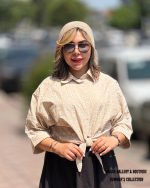 شومیز گره ای بابونه در 6 رنگ - Image 7