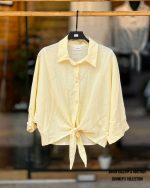 شومیز گره ای ساده در 7 رنگ - Image 8