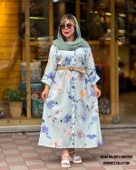 پیراهن مدل انار سبزآبی