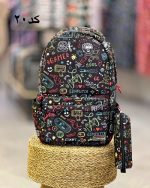 ست کوله پشتی لپ تاپی مدل ریزو با جامدادی در 20 طرح - Image 21