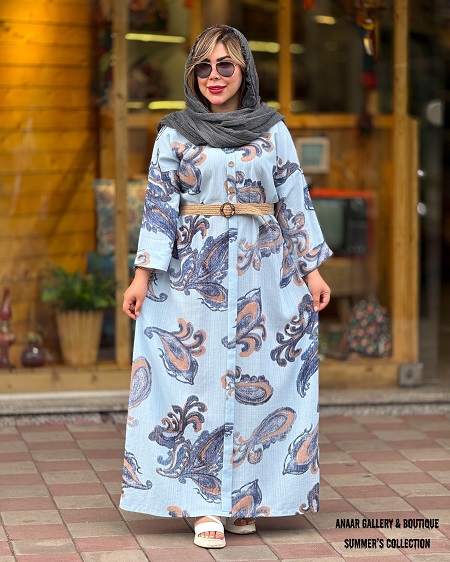 photo-output 3 پیراهن مدل انار آبی - Image 1