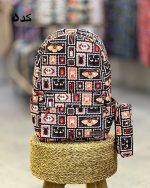 ست کوله پشتی لپ تاپی مدل ریزو با جامدادی در 20 طرح - Image 6