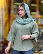 شومیز ساده تک جیب در 9 رنگ
