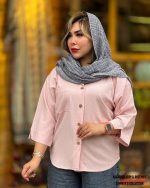 شومیز ساده تک جیب در 9 رنگ - Image 3