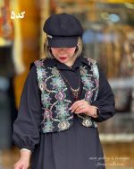جلیقه سنتی لینن مشکی (در 19 طرح) - Image 6