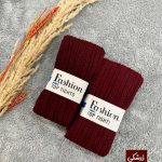 جوراب شلواری بافت زرشکی