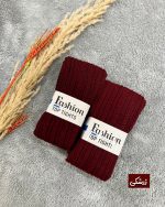 جوراب شلواری بافت زرشکی