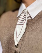 ست جلیقه با دستمال گردن (در دو رنگ) - Image 5