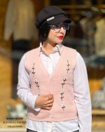 جلیقه بافت گلدوزی در پنج رنگ - Image 2