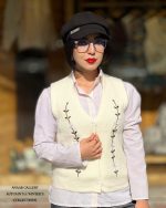 جلیقه بافت گلدوزی در پنج رنگ - Image 6