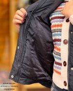 پافر در دو رنگی مشکی و سفید - Image 6