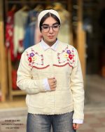 ژاکت بافت گلدوزی شده در چهار رنگ - Image 2
