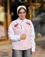 جلیقه بافت گلدوزی شده در چهار رنگ - Image 5