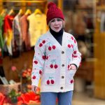 ژاکت طرح آلبالو در سه رنگ