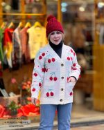 ژاکت طرح آلبالو در سه رنگ