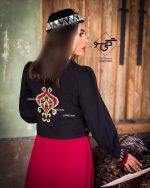 کت و سارافن طرح میهن (مشکی قرمز) - Image 2