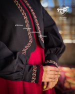 کت و سارافن طرح میهن (مشکی قرمز) - Image 5