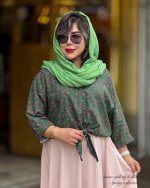 ست شومیز دامن گلبهار در 5 رنگ - Image 7