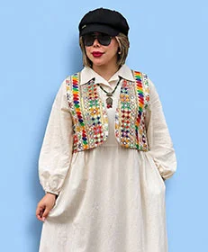 ست پیراهن جلیقه گالری انار