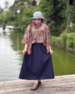 ست پانچ و دامن گلوریا در 2 رنگ - Image 4